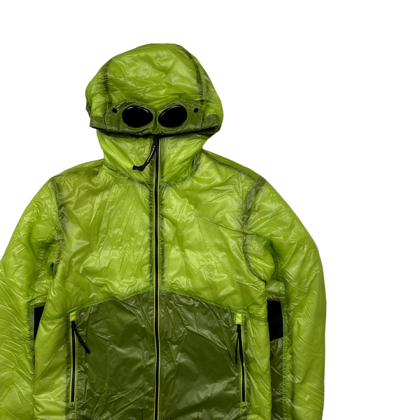 CP Company Lime Two Tone Outline Primaloft Goggle Jacket - Medium