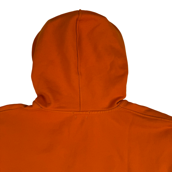 Stone Island 2003 Orange Stretch Cotton Fleece Zip Jumper - XL