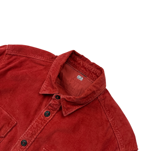 CP Company Red Corduroy Shirt - Medium