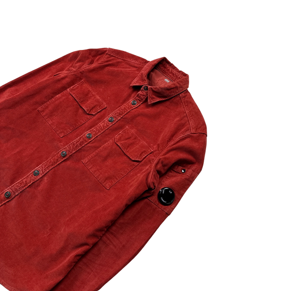 CP Company Red Corduroy Shirt - Medium