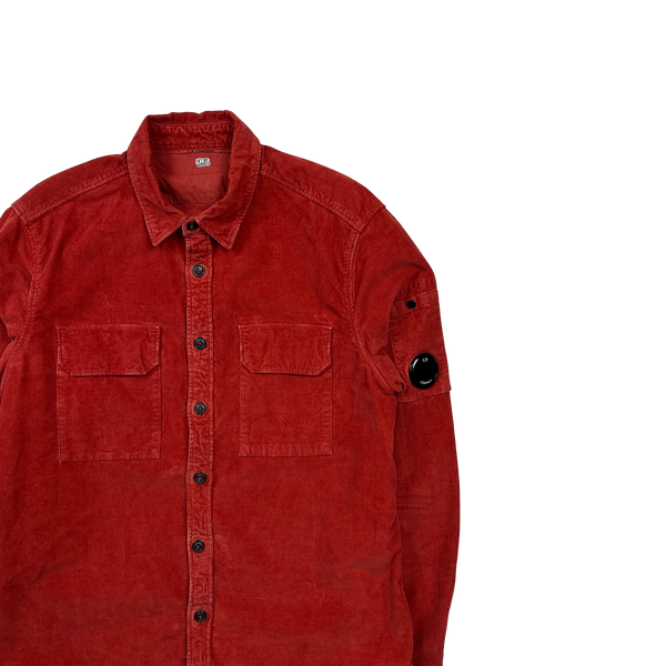 CP Company Red Corduroy Shirt - Medium