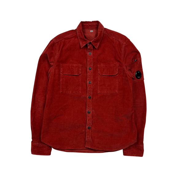 CP Company Red Corduroy Shirt - Medium