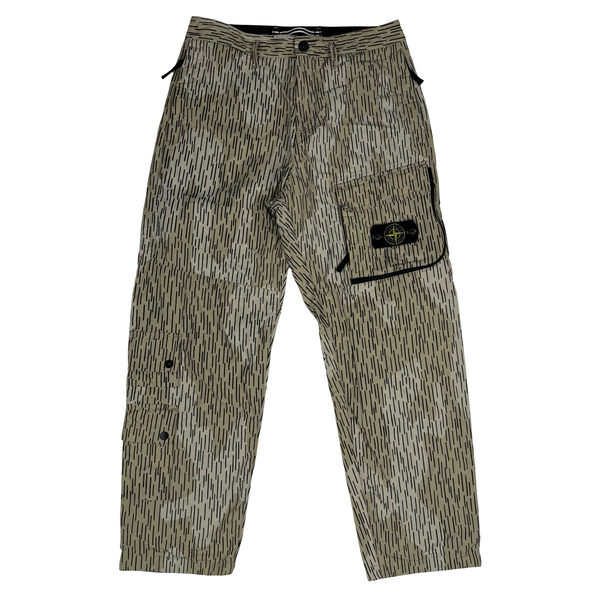 Stone Island 2021 Rain Camo Naslan Loose Cargo Trousers - 30" (Small)