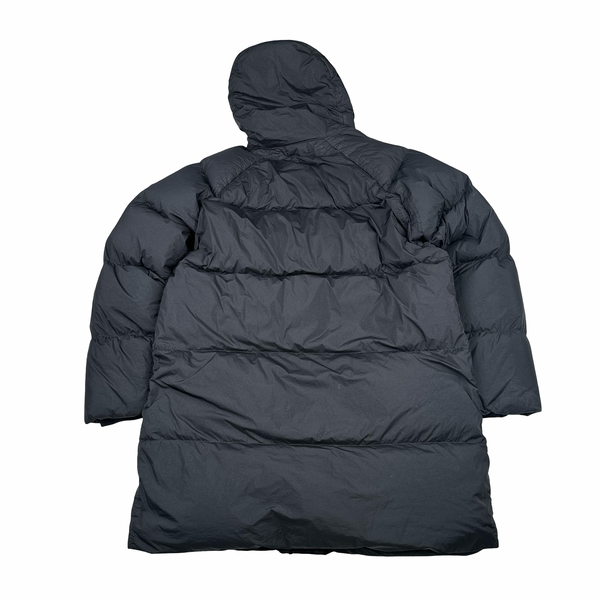Stone Island 2022 Black Garment Dyed Crinkle Reps R-NY Down TC Puffer - Large