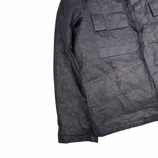Stone Island  Grey 2000 Nylon Paper Laminated Webbing Dutch Rope Lined Jacket - XL