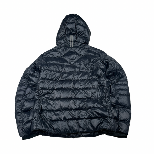 Canada Goose Navy Down Hooded Jacket - Small