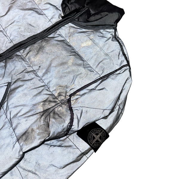 Stone Island Liquid Reflective Bomber Jacket - Large