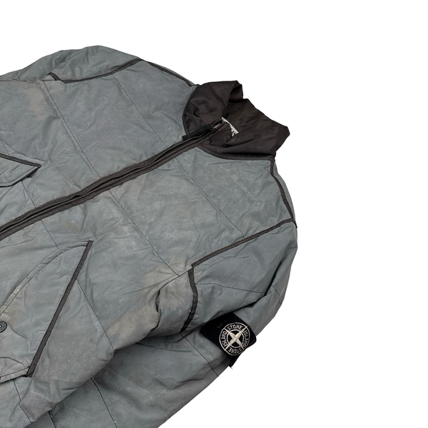 Stone Island Liquid Reflective Bomber Jacket - Large