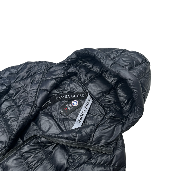 Canada Goose Navy Down Hooded Jacket - Small