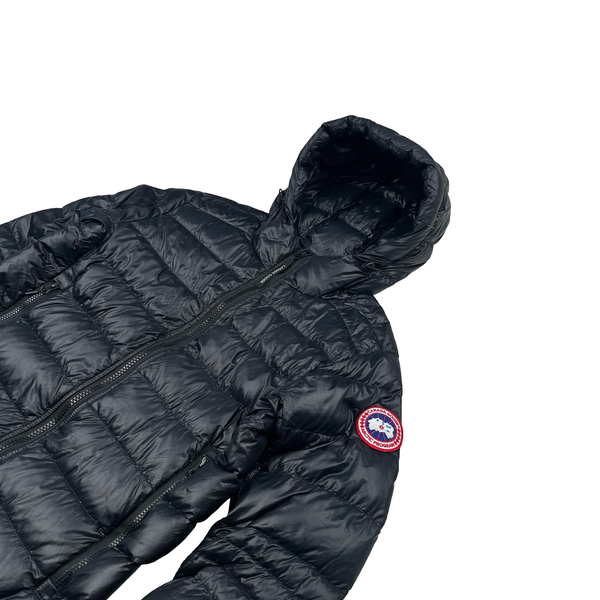 Canada Goose Navy Down Hooded Jacket - Small