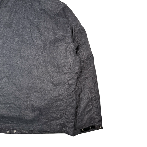 Stone Island  Grey 2000 Nylon Paper Laminated Webbing Dutch Rope Lined Jacket - XL