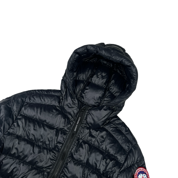 Canada Goose Navy Down Hooded Jacket - Small