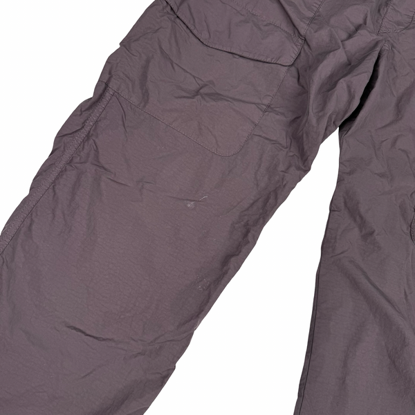 CP Company Flatt Nylon Mauve Relaxed / Loose Fit Cargo Trousers - Large