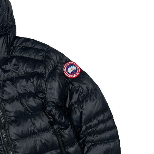 Canada Goose Navy Down Hooded Jacket - Small