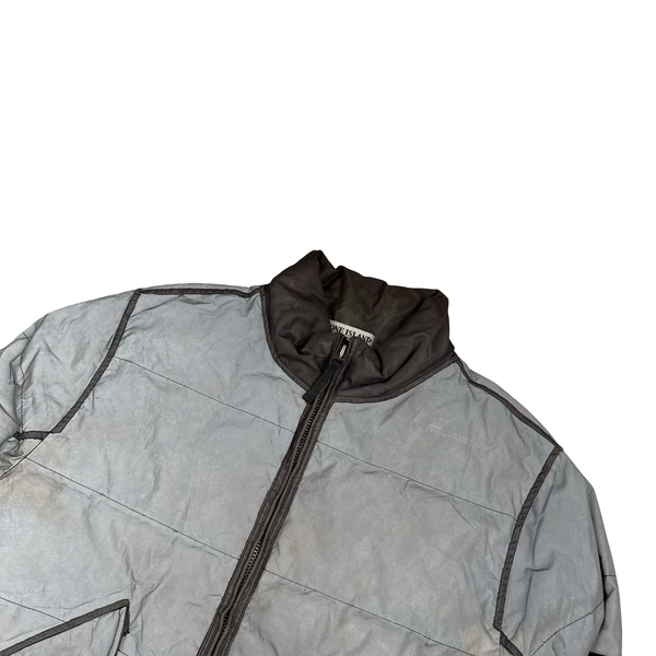 Stone Island Liquid Reflective Bomber Jacket - Large