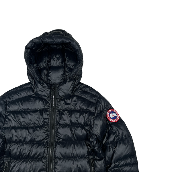 Canada Goose Navy Down Hooded Jacket - Small