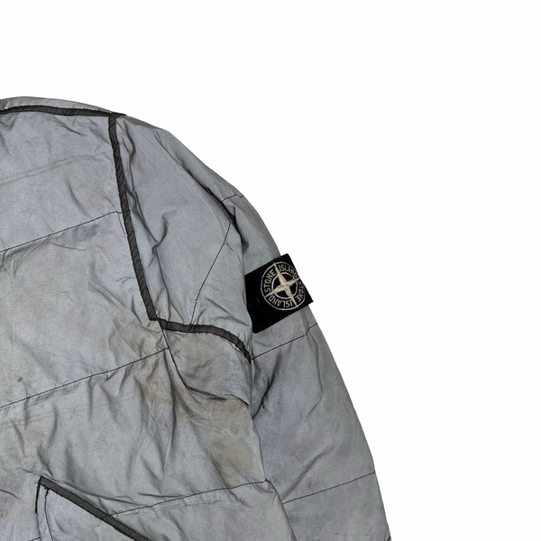 Stone Island Liquid Reflective Bomber Jacket - Large