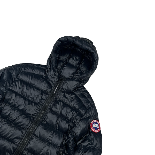 Canada Goose Navy Down Hooded Jacket - Small