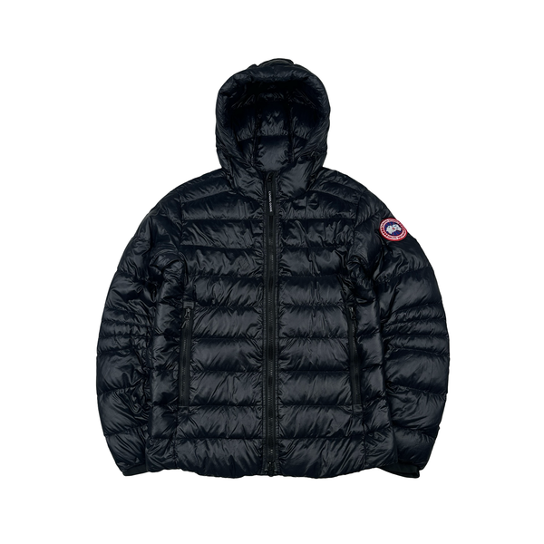 Canada Goose Navy Down Hooded Jacket - Small