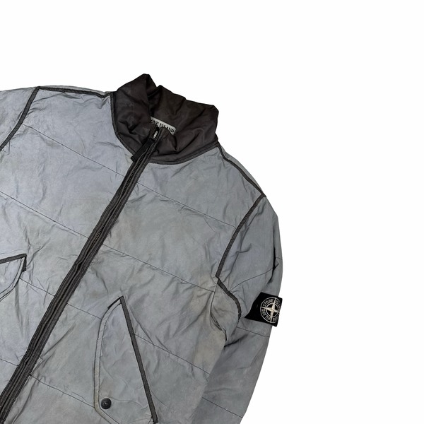 Stone Island Liquid Reflective Bomber Jacket - Large