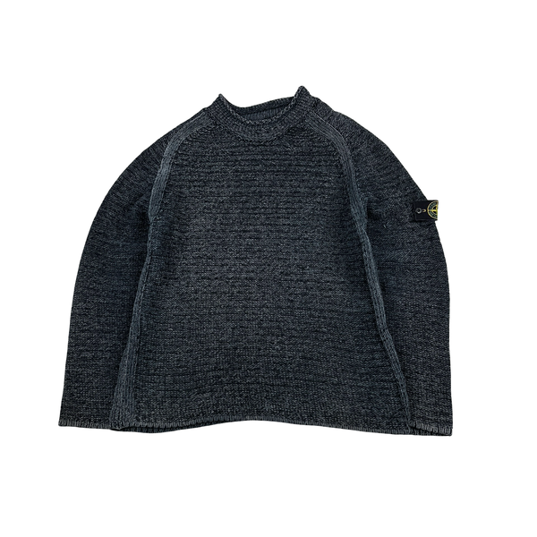 Stone Island Vintage 2000 Thick Wool Blend Pullover Knit - XL