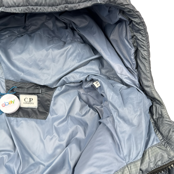 CP Company Silver Down Filled DD Shell Lens Viewer Puffer Jacket - XXL
