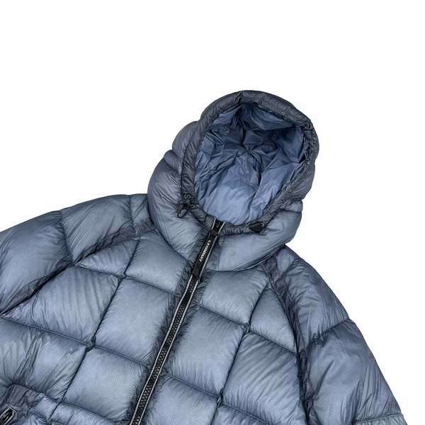CP Company Silver Down Filled DD Shell Lens Viewer Puffer Jacket - XXL