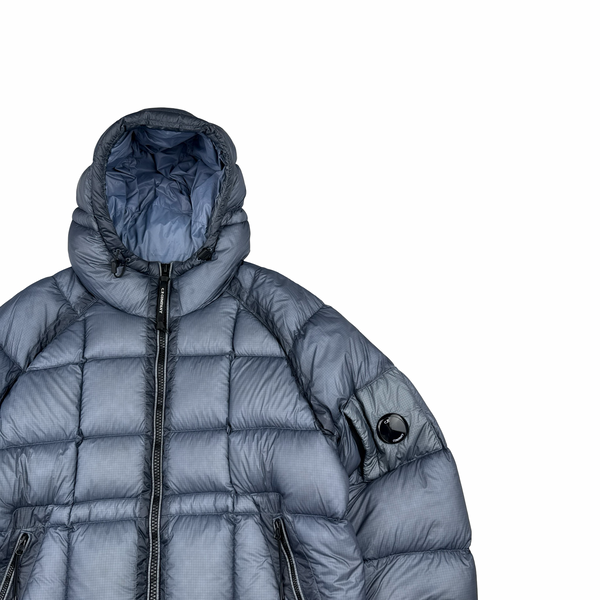 CP Company Silver Down Filled DD Shell Lens Viewer Puffer Jacket - XXL