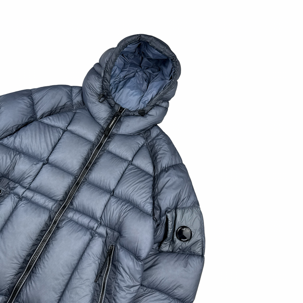 CP Company Silver Down Filled DD Shell Lens Viewer Puffer Jacket - XXL