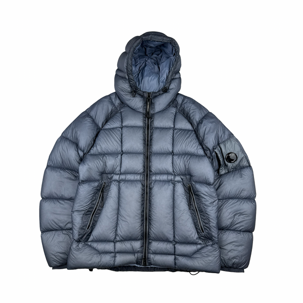 CP Company Silver Down Filled DD Shell Lens Viewer Puffer Jacket - XXL