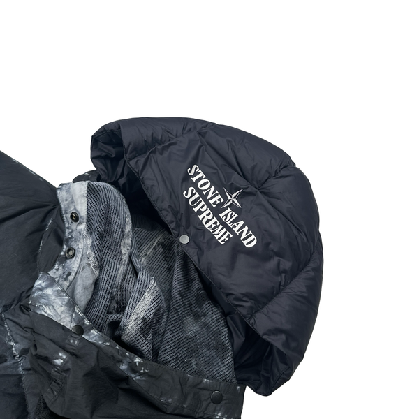 Stone Island x Supreme Paintball Camo Crinkle Reps Puffer Jacket - Small