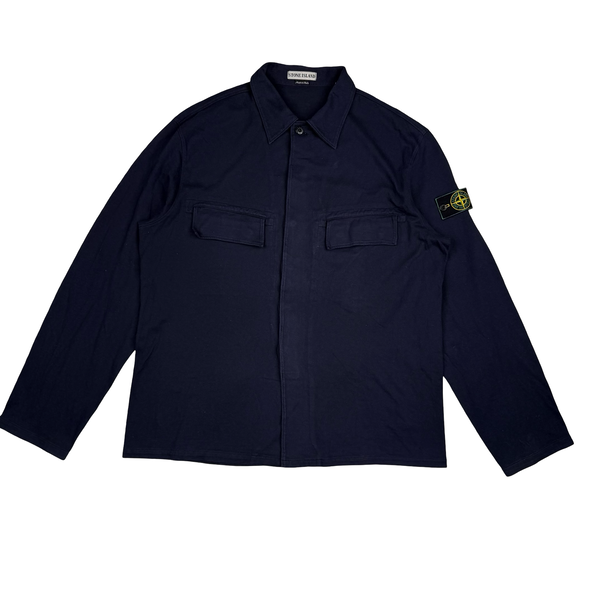 Stone Island 1998 Navy Cotton Overshirt - XL