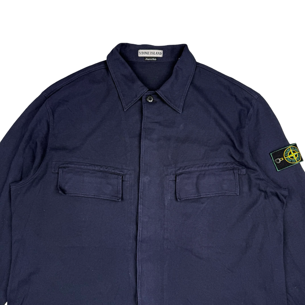 Stone Island 1998 Navy Cotton Overshirt - XL