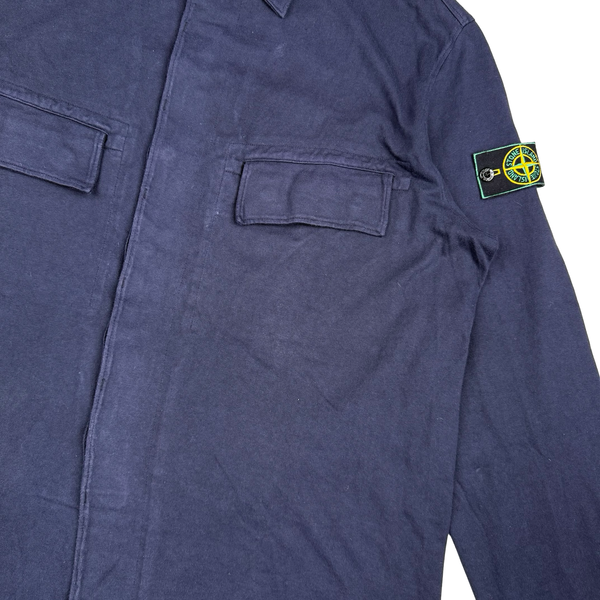 Stone Island 1998 Navy Cotton Overshirt - XL