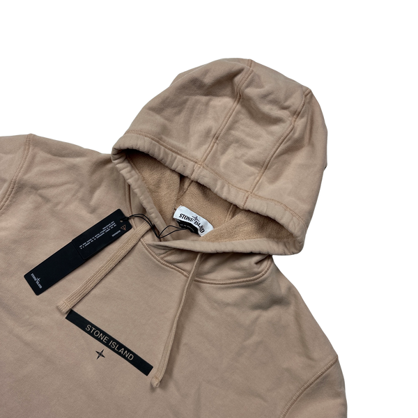 Stone Island 2021 Rose Quartz Spellout Pullover Hoodie XXL Mat s Island