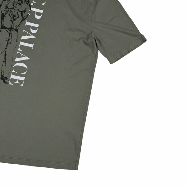 CP Company X Palace Sage Cotton Graphic Chester Perry T-Shirt - Large
