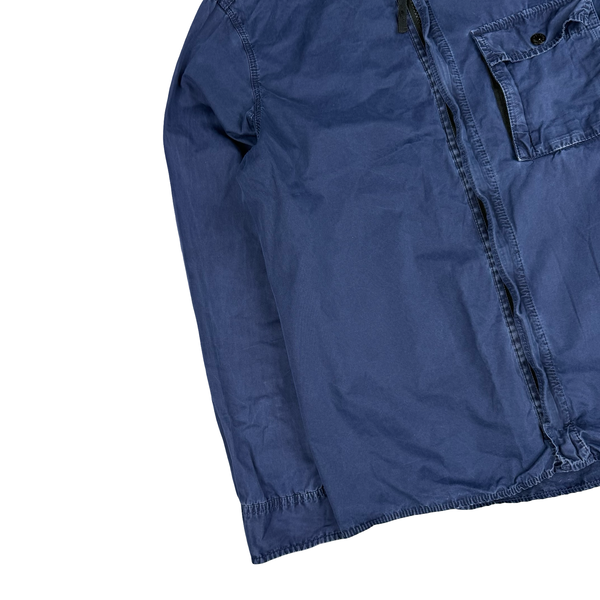 Stone Island 2017 Navy Zipped Front Pocket Overshirt - Medium