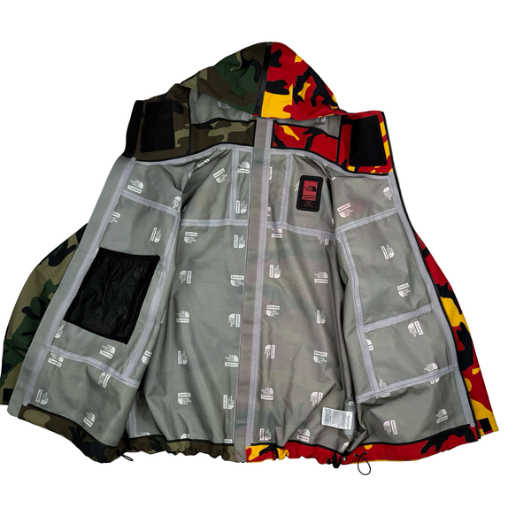 Supreme X North Face Split Camo Spellout Goretex Waterproof Jacket - Large