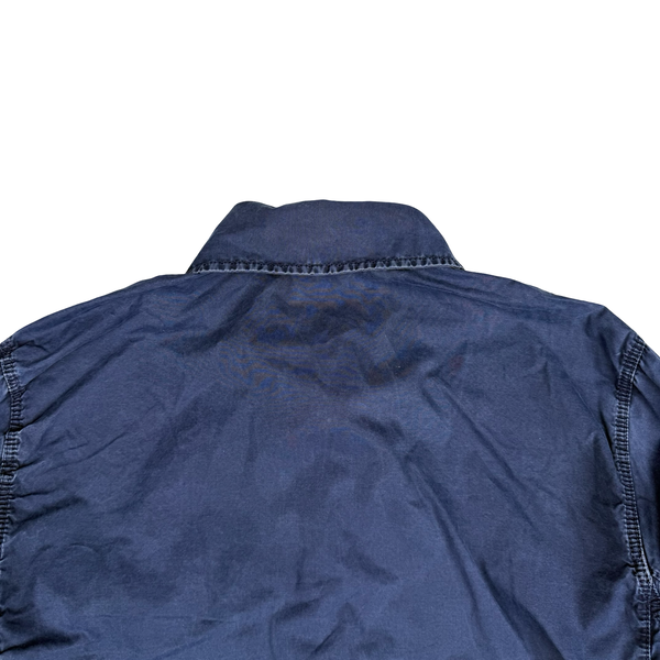 Stone Island 2017 Navy Zipped Front Pocket Overshirt - Medium