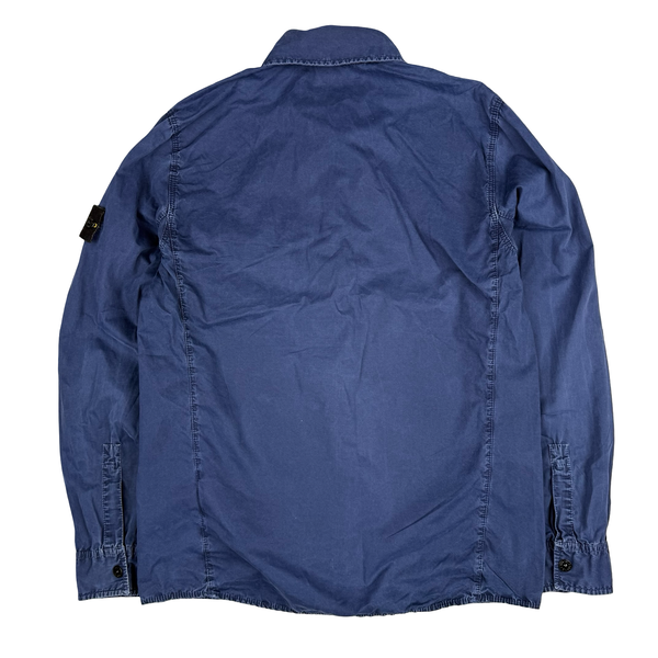 Stone Island 2017 Navy Zipped Front Pocket Overshirt - Medium