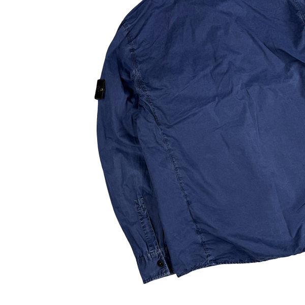 Stone Island 2017 Navy Zipped Front Pocket Overshirt - Medium