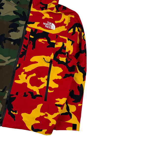Supreme X North Face Split Camo Spellout Goretex Waterproof Jacket - Large