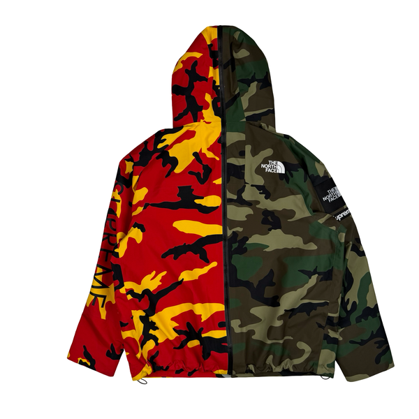Supreme X North Face Split Camo Spellout Goretex Waterproof Jacket - Large