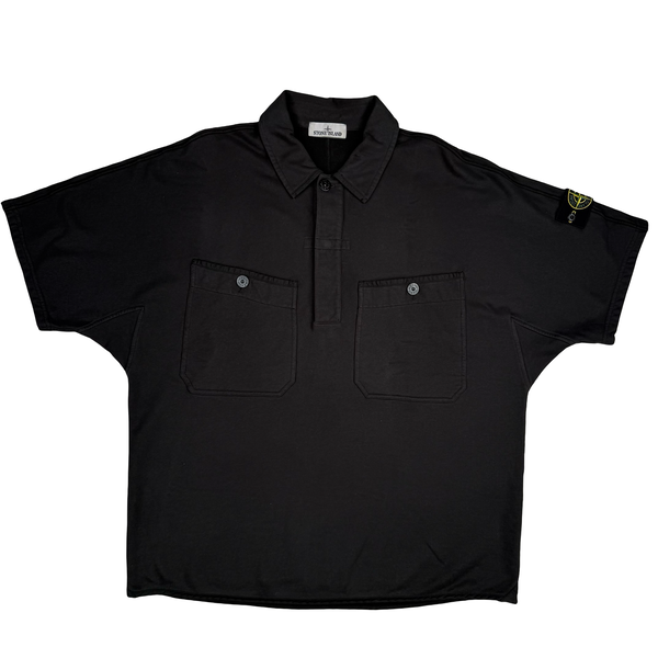 Stone Island 2022 Black Polo Shirt - XL