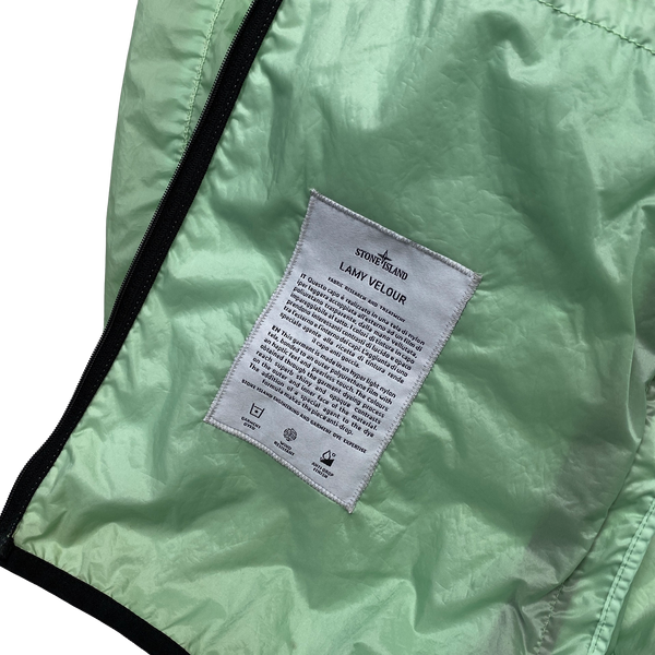 Stone Island 2018 Mint Green Lamy Velour Jacket - XL