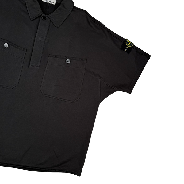 Stone Island 2022 Black Polo Shirt - XL