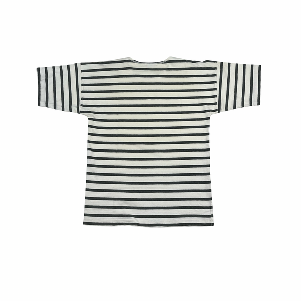 Stone Island Vintage 1990 Cotton Blue Striped T Shirt - Medium