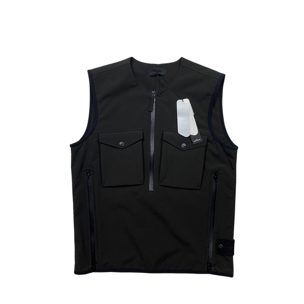 Stone Island Dark Green Ghost Stretch 5L Gilet - Medium