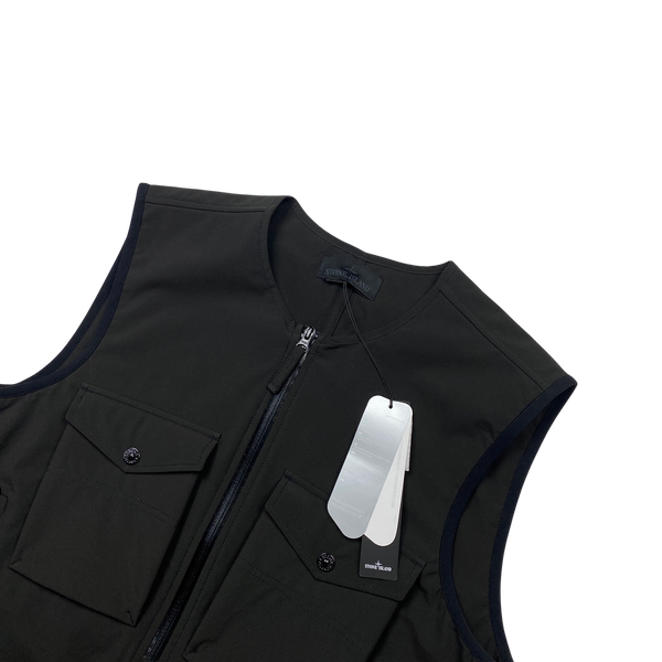 Stone Island Dark Green Ghost Stretch 5L Gilet - Medium