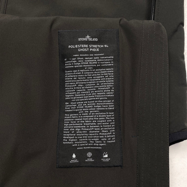 Stone Island Dark Green Ghost Stretch 5L Gilet - Medium